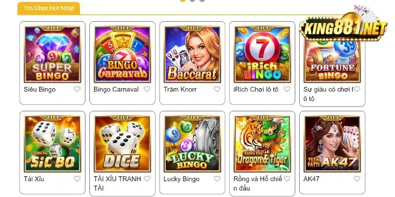 Được khai phá kho game đẳng cấp